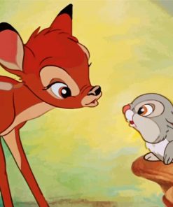 Bambi Deer And Thumper paint by number