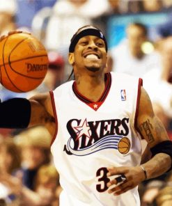 Basketball Player Allen Iverson paint by numbers