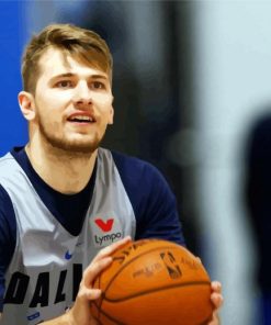 Basketball Player Luka Doncic paint by number