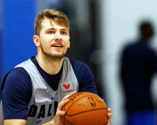 Basketball Player Luka Doncic paint by number