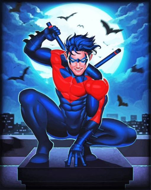 Batman Nightwing Heroes paint by numbers