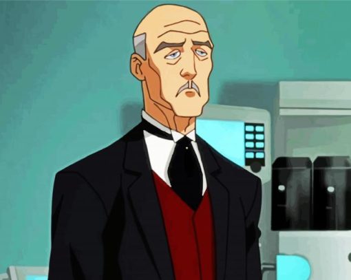 Batman Character Alfred Pennyworth paint by number