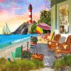 Beach Vacation paint by numbers