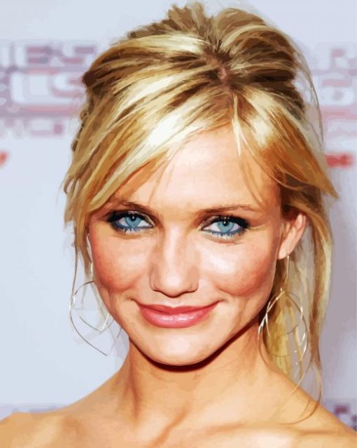 Beautiful Cameron Diaz paint by numbers