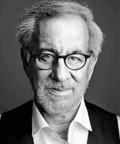 Black And White Steven Spielberg paint by number