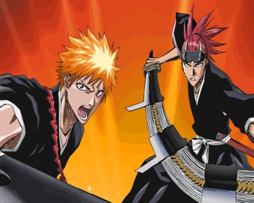 Bleach Ichigo Kurosaki paint by number