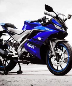 Blue Yamaha R15 V3 paint by numbers