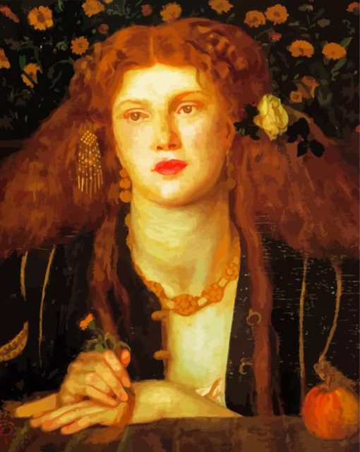 Bocca Baciata By Rossetti paint by numbers