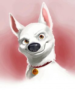 Bolt Dog Movie paint by numbers