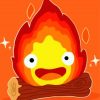 Calcifer Fire Demon paint by number