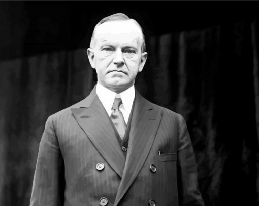 Calvin Coolidge President paint by number