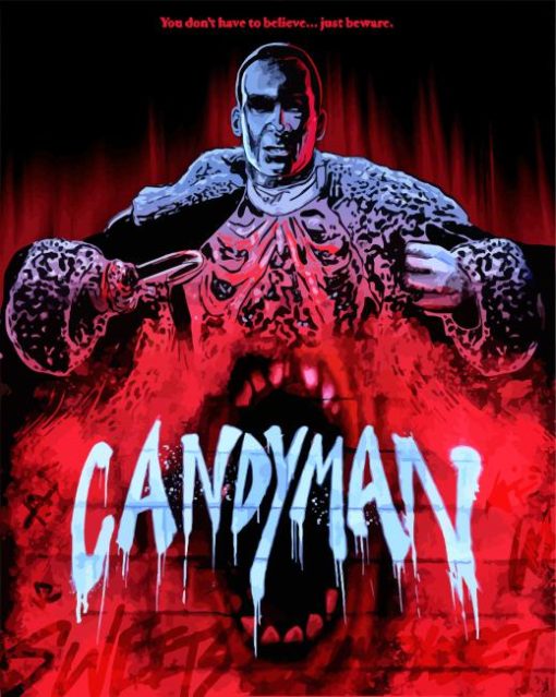 Candyman Horror Movie paint by number