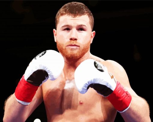 Canelo Alvarez Boxer paint by numbers