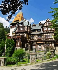 Castelul Pelisor Sinaia paint by numbers