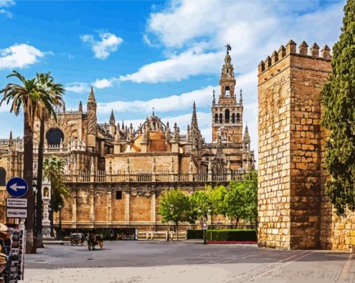 Catedral De Sevilla paint by number