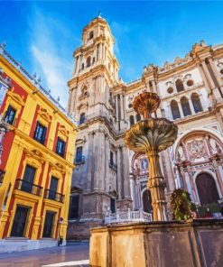 Cathedral De La Encarnacion De Malaga paint by numbers