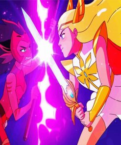 Catra And She Ra paint by numbers