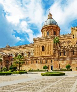 Cathedral Di Monreale Sicilia paint by numbers