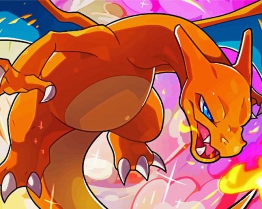 Charizard Art paint by number