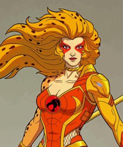 Cheetara ThunderCats paint by number