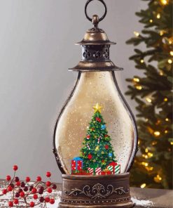 Christmas Lantern Tree paint by number