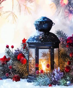 Christmas Lantern paint by number