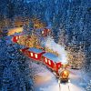 Christmas Train paint by number