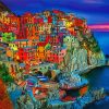 Cinque Terre Colorful Houses paint by number