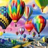 Colorful Airballoons paint by numbers