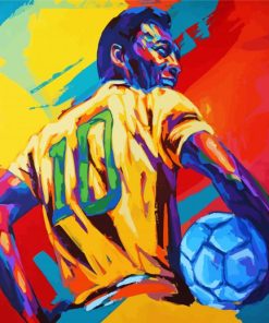 Colorful Pele paint by number