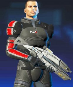 Commander Shepard Mass Effect Game paint by numbers