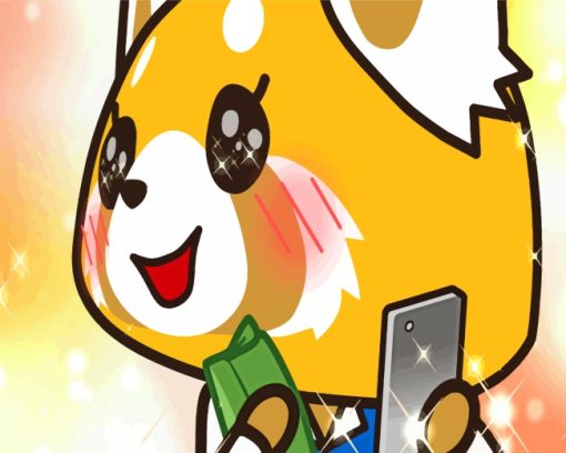 Cute Retsuko paint by numbers