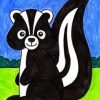 Cute Skunk paint by numbers