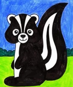 Cute Skunk paint by numbers