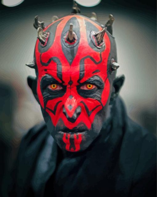 Darth Maul paint by numbers