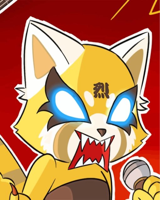 Death Metal Retsuko paint by numbers