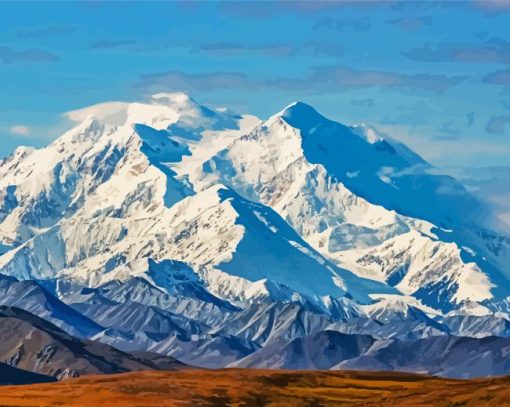 Denali Alaska paint by number