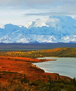 Denali National Park And Preserve Alaska paint by number