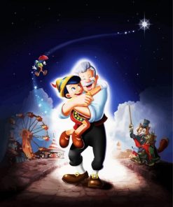 Disney Cartoon Pinocchio paint by number