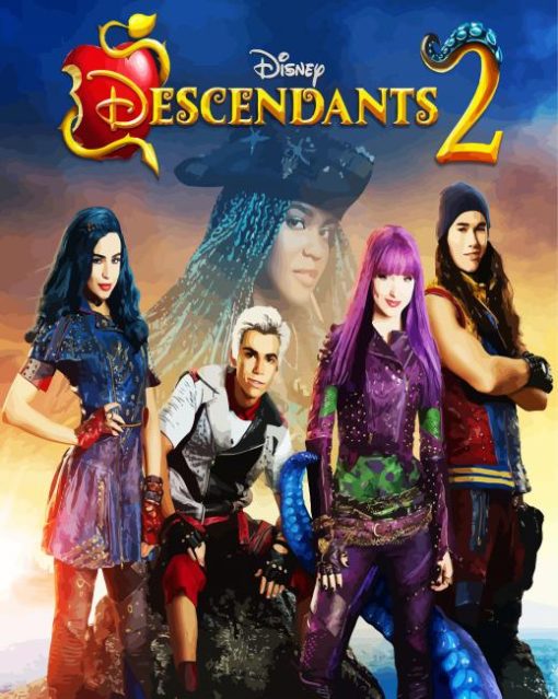 Disney Descendants paint by number