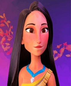 Disney Pocahontas Princess paint by number