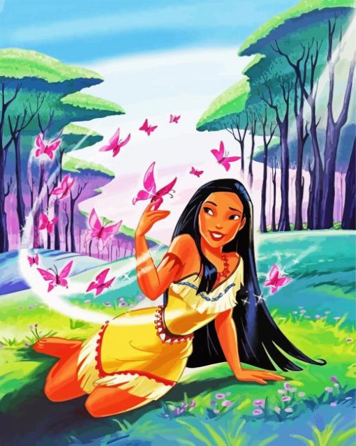 Disney Princess Pocahontas Film paint by number