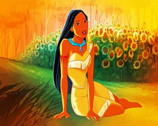 Disney Princess Pocahontas paint by number