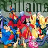 Disney villains Poster paint by number