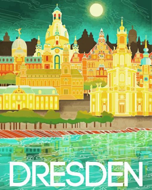 Dresden Poster paint by number