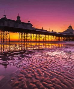 Eastbourne Pier Sunset paint by number