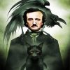 Edgar Allan Poe And Cat paint by number