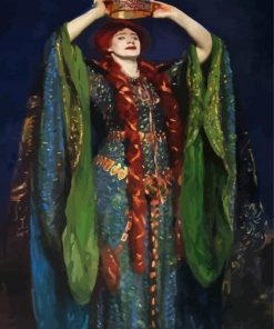 Ellen Terry As Lady Macbeth By Sargent paint by numbers