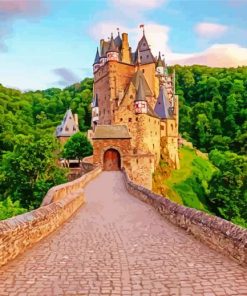 Eltz Castle Germany paint by numbers