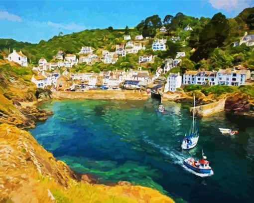 England Polperro paint by number